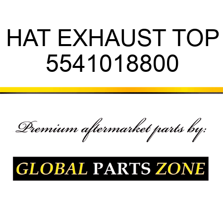 HAT, EXHAUST TOP 5541018800