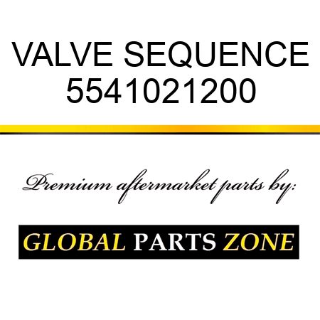 VALVE, SEQUENCE 5541021200