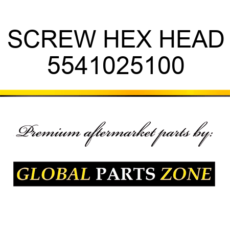 SCREW, HEX HEAD 5541025100