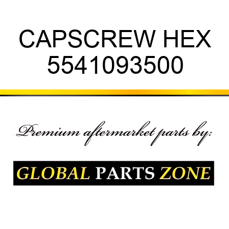 CAPSCREW, HEX 5541093500
