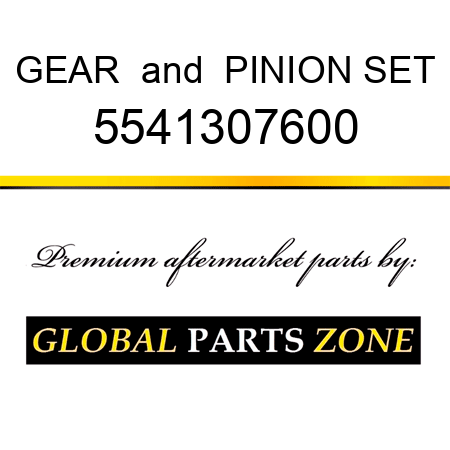 GEAR & PINION SET 5541307600