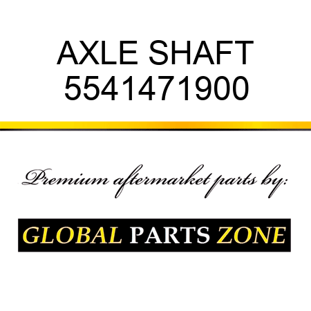 AXLE, SHAFT 5541471900