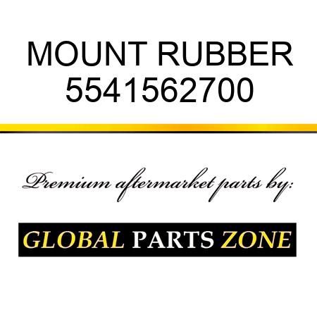 MOUNT, RUBBER 5541562700