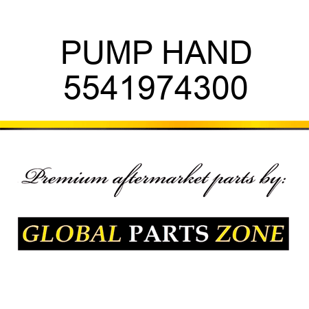 PUMP, HAND 5541974300