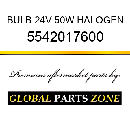 BULB, 24V 50W HALOGEN 5542017600