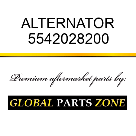 ALTERNATOR 5542028200