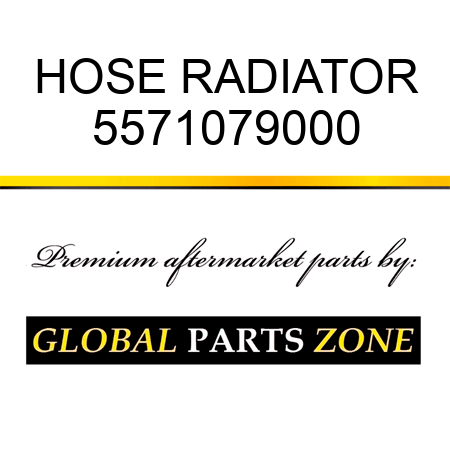 HOSE, RADIATOR 5571079000