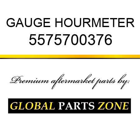 GAUGE, HOURMETER 5575700376