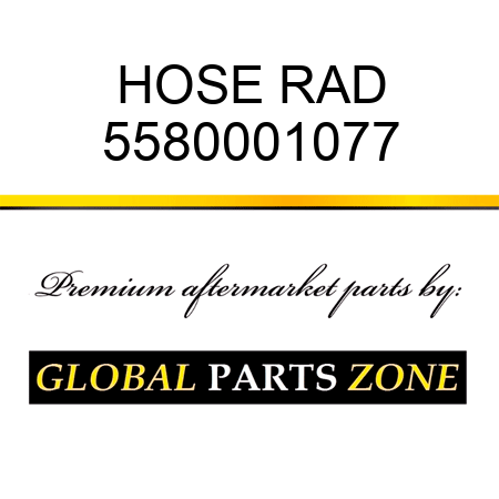 HOSE, RAD 5580001077