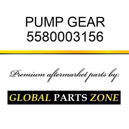 PUMP, GEAR 5580003156