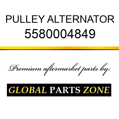 PULLEY, ALTERNATOR 5580004849