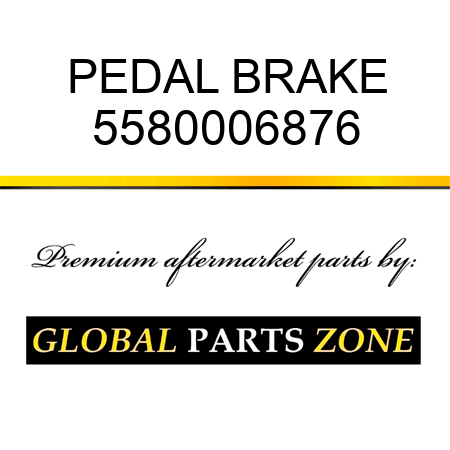 PEDAL, BRAKE 5580006876