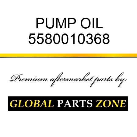 PUMP, OIL 5580010368
