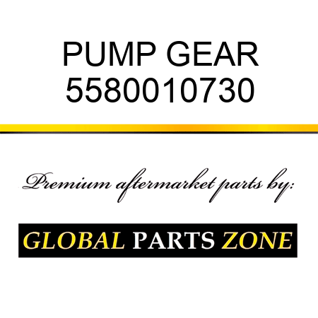 PUMP, GEAR 5580010730