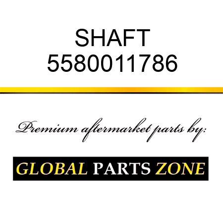SHAFT 5580011786