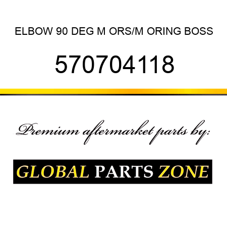 ELBOW, 90 DEG, M ORS/M ORING BOSS 570704118