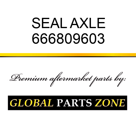SEAL, AXLE 666809603