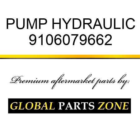 PUMP, HYDRAULIC 9106079662