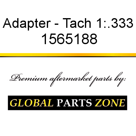 Adapter - Tach 1:.333 1565188