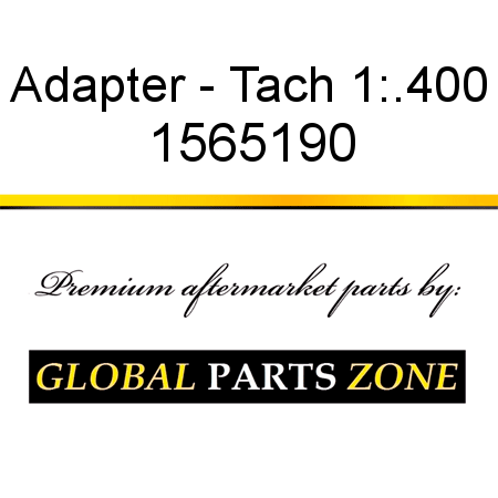 Adapter - Tach 1:.400 1565190