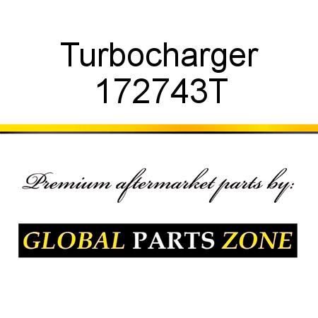 Turbocharger 172743T