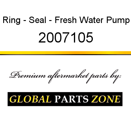 Ring - Seal - Fresh Water Pump 2007105
