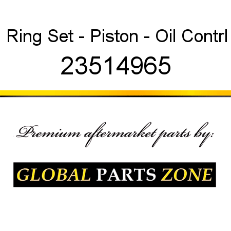 Ring Set - Piston - Oil Contrl 23514965