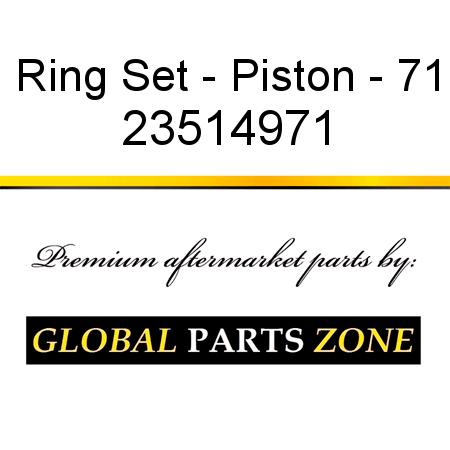 Ring Set - Piston - 71 23514971