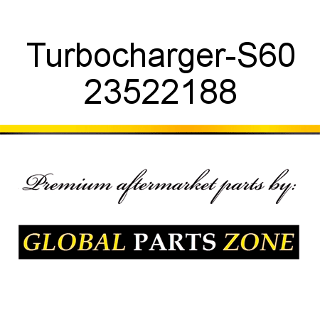 Turbocharger-S60 23522188