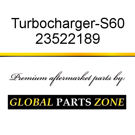 Turbocharger-S60 23522189