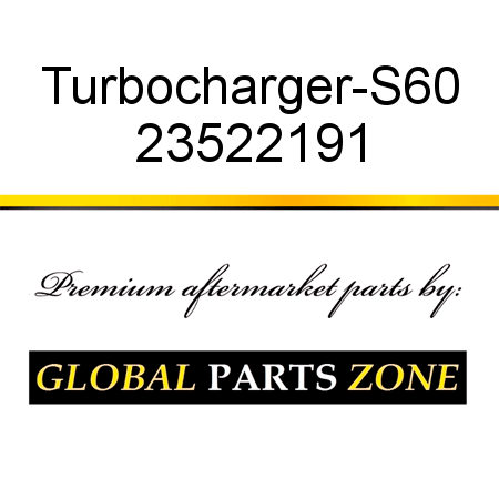 Turbocharger-S60 23522191