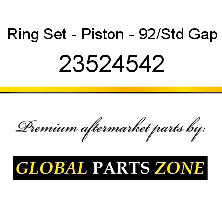 Ring Set - Piston - 92/Std Gap 23524542