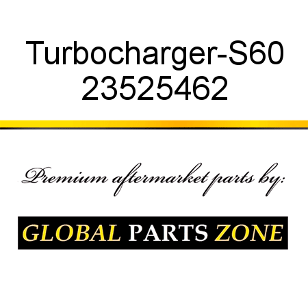 Turbocharger-S60 23525462