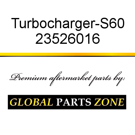 Turbocharger-S60 23526016