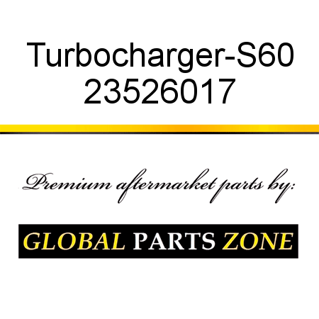 Turbocharger-S60 23526017
