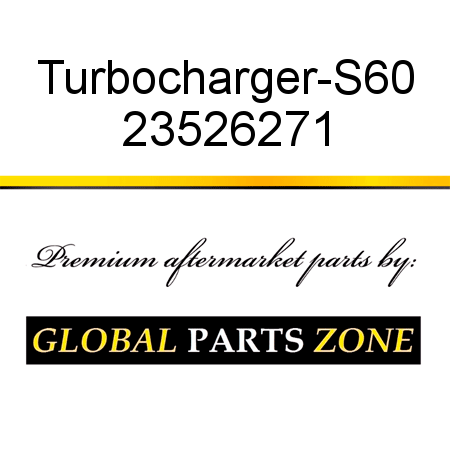 Turbocharger-S60 23526271