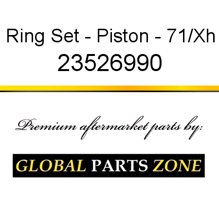 Ring Set - Piston - 71/Xh 23526990