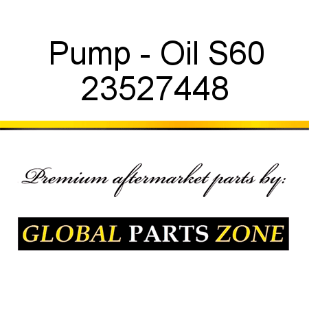 Pump - Oil S60 23527448