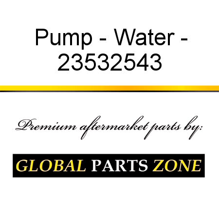 Pump - Water - 23532543