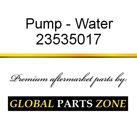 Pump - Water 23535017
