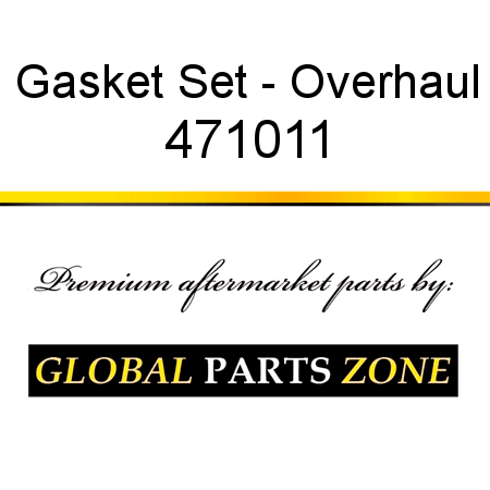 Gasket Set - Overhaul 471011