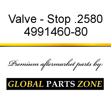 Valve - Stop .2580 4991460-80