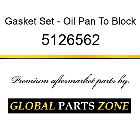 Gasket Set - Oil Pan To Block 5126562