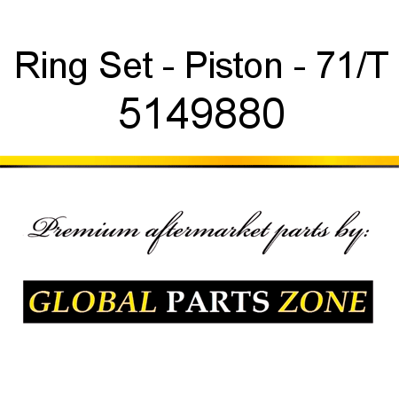Ring Set - Piston - 71/T 5149880