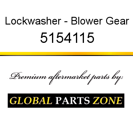 Lockwasher - Blower Gear 5154115