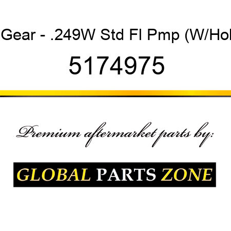 Gear - .249W Std Fl Pmp (W/Hol 5174975