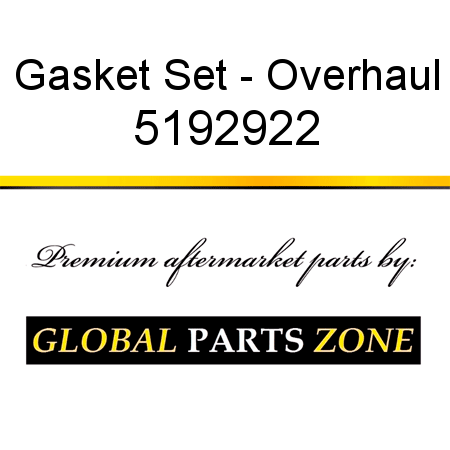 Gasket Set - Overhaul 5192922