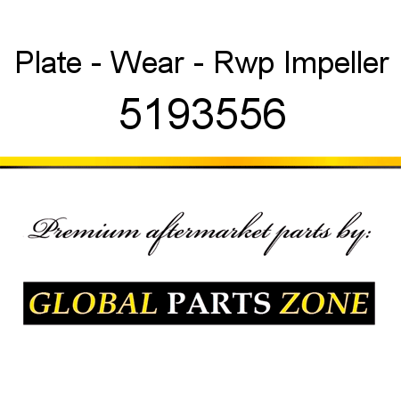 Plate - Wear - Rwp Impeller 5193556