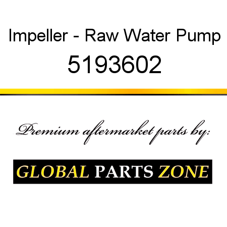 Impeller - Raw Water Pump 5193602