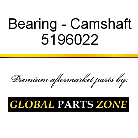 Bearing - Camshaft 5196022